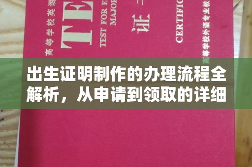 杭锦旗出生证明制作的办理流程全解析，从申请到领取的详细指南